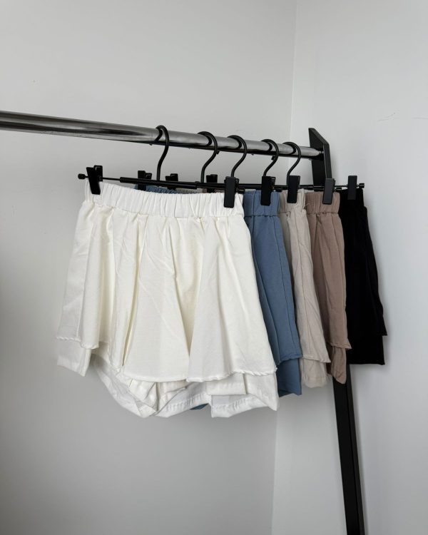 #149 Falda con short interno de Lino