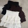 art.188 Falda lino con cintura frunce