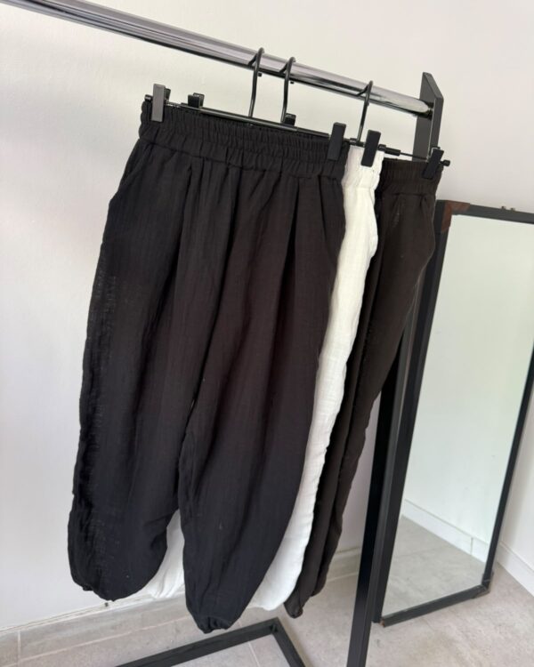 art.204 Pantalon babuchon de lino